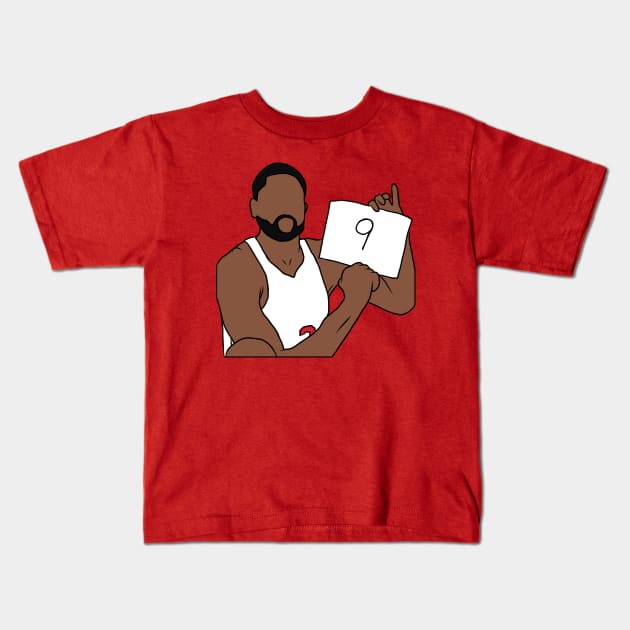 Dwyane Wade Gives It A 9 Kids T-Shirt by rattraptees